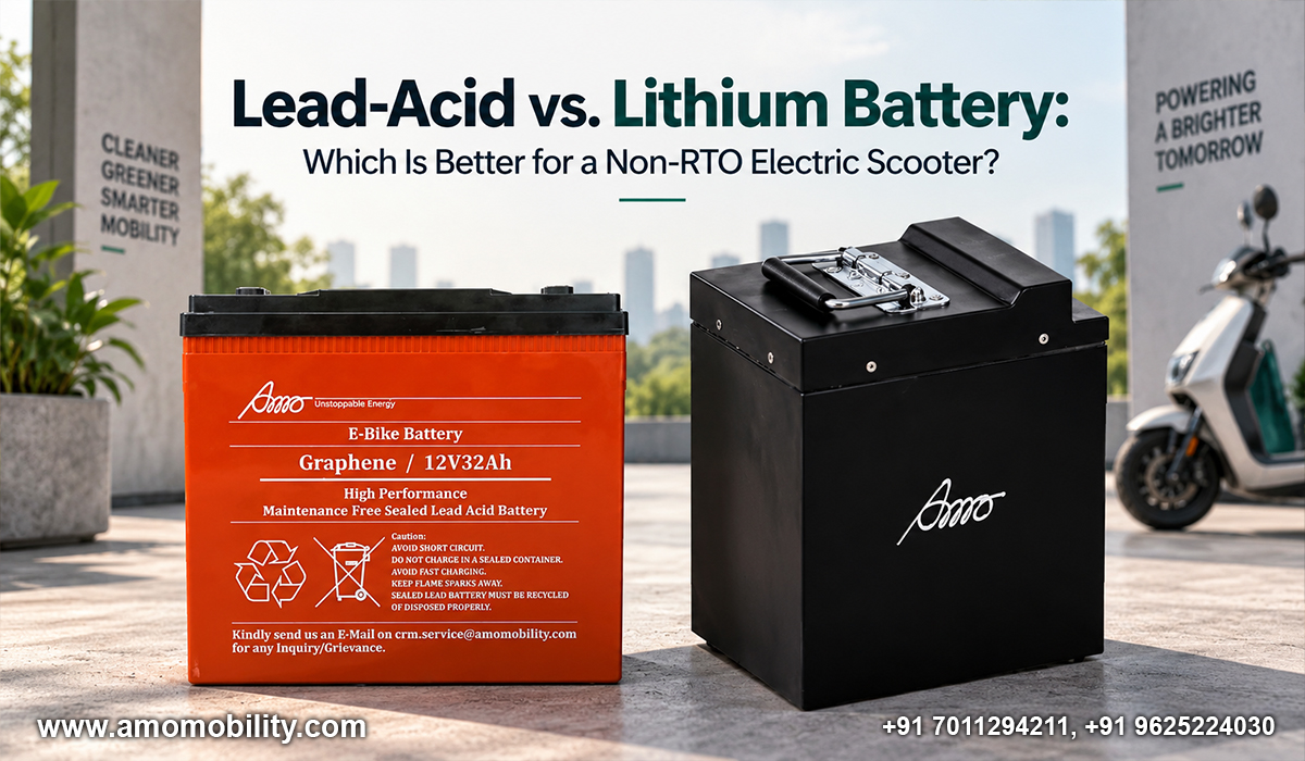Lead-Acid vs. Lithium Battery: Which Is Better for a Non-RTO Electric Scooter?