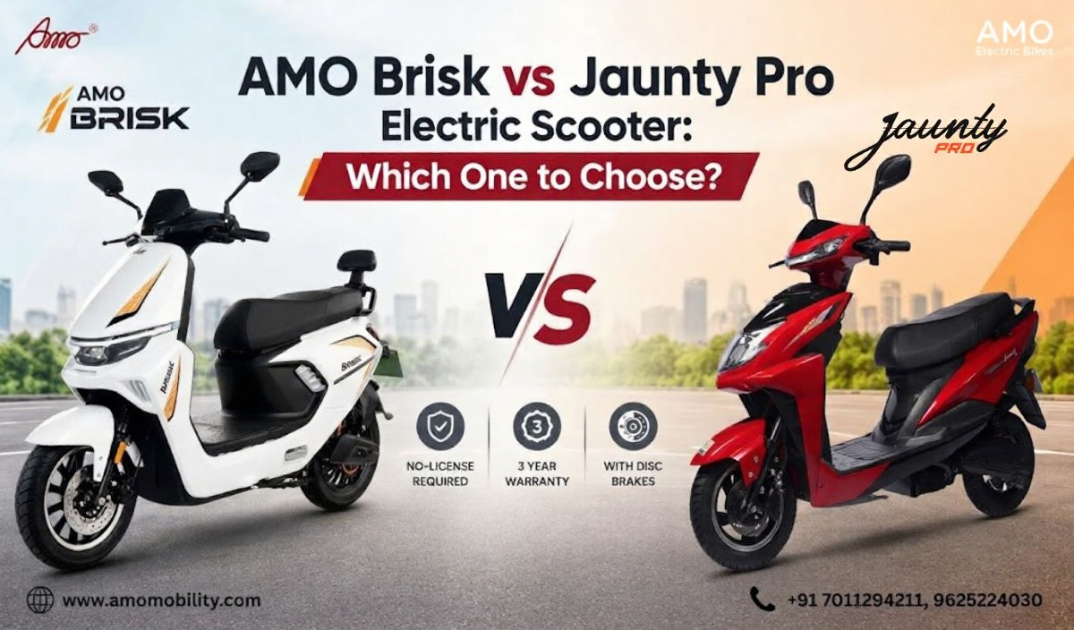 AMO Brisk vs Jaunty Pro Electric Scooter: Which One to Choose?