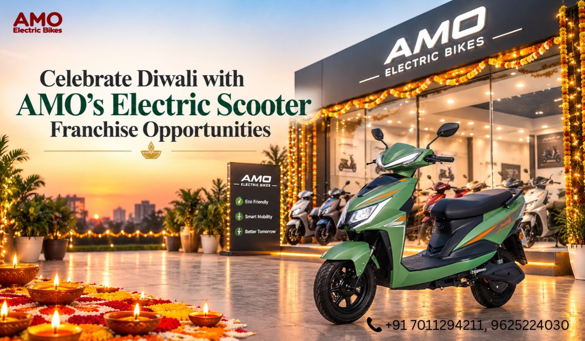 Celebrate Diwali with AMO's Electric Scooter Franchise Opportunities