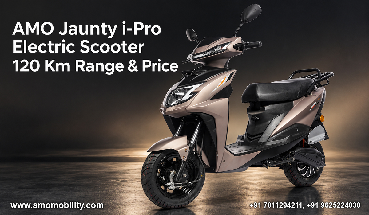 AMO Jaunty i-Pro Electric Scooter 120 Km Range & Price