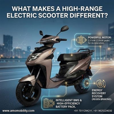 High-Range Electric Scooter in India: Mileage, Speed & Features