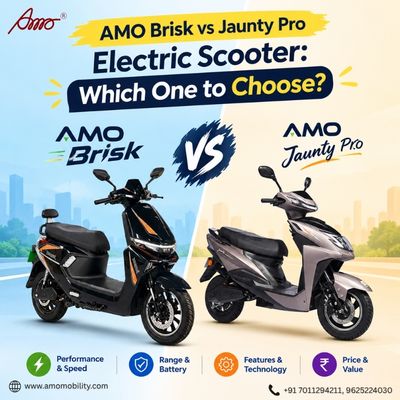 AMO Brisk vs Jaunty Pro Electric Scooter: Which One to Choose?