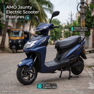 AMO Jaunty Electric Scooter: Features, Range, Price & Performance