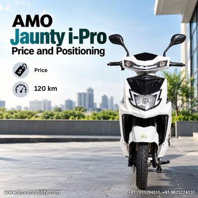 AMO Jaunty i-Pro Electric Scooter 120 Km Range & Price